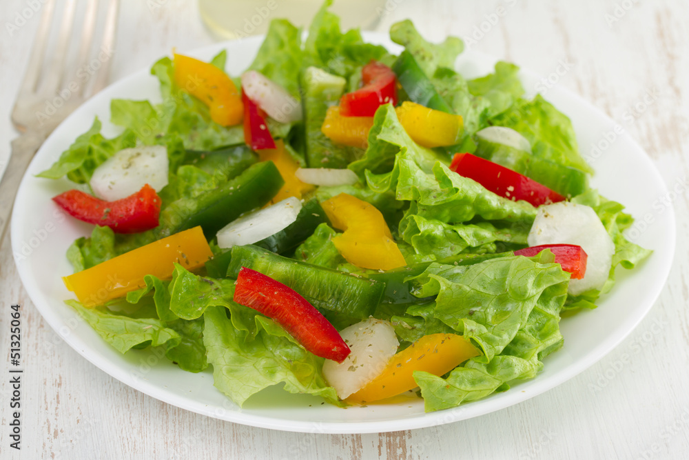vegetable salad with radish