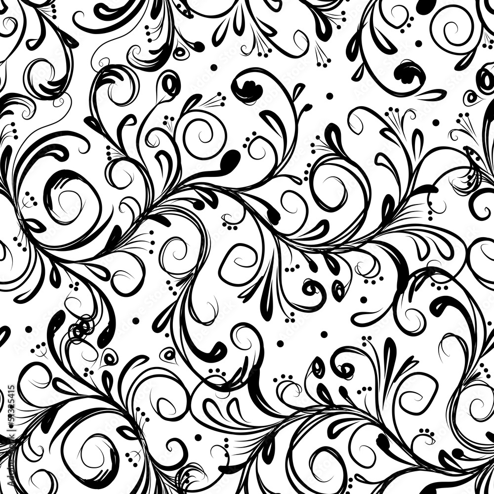 Floral seamless pattern for your design Floral seamless pattern for your design