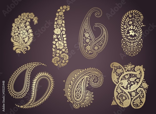 vintage paisley floral designs , Hindu wedding, Rajasthan, royal India