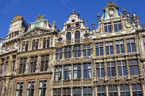 Guildhalls in the Grand Place in Brussels.