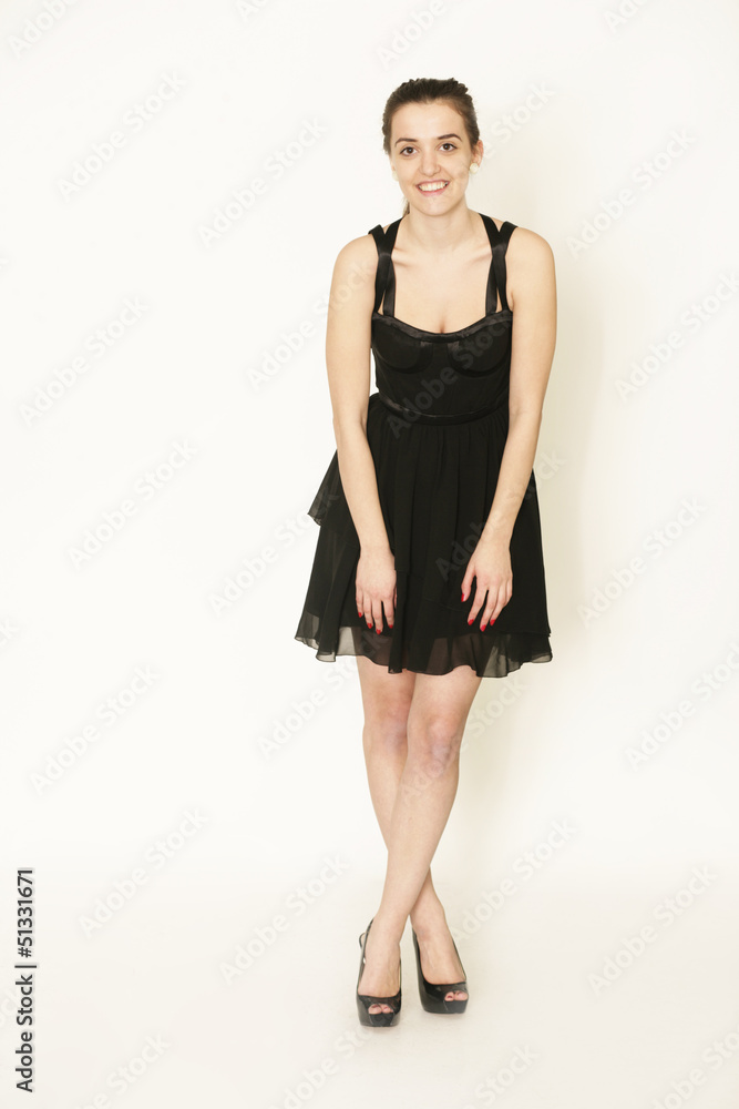 junge Frau im Kleid junge Frau im Kleid