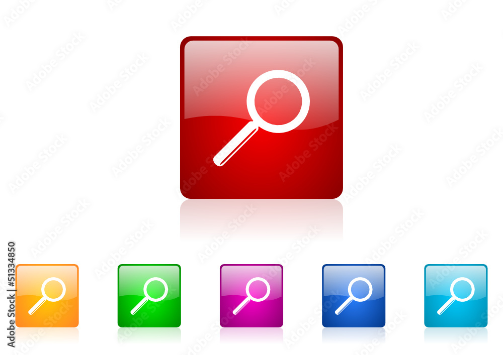 lens vector glossy web icon set lens vector glossy web icon set