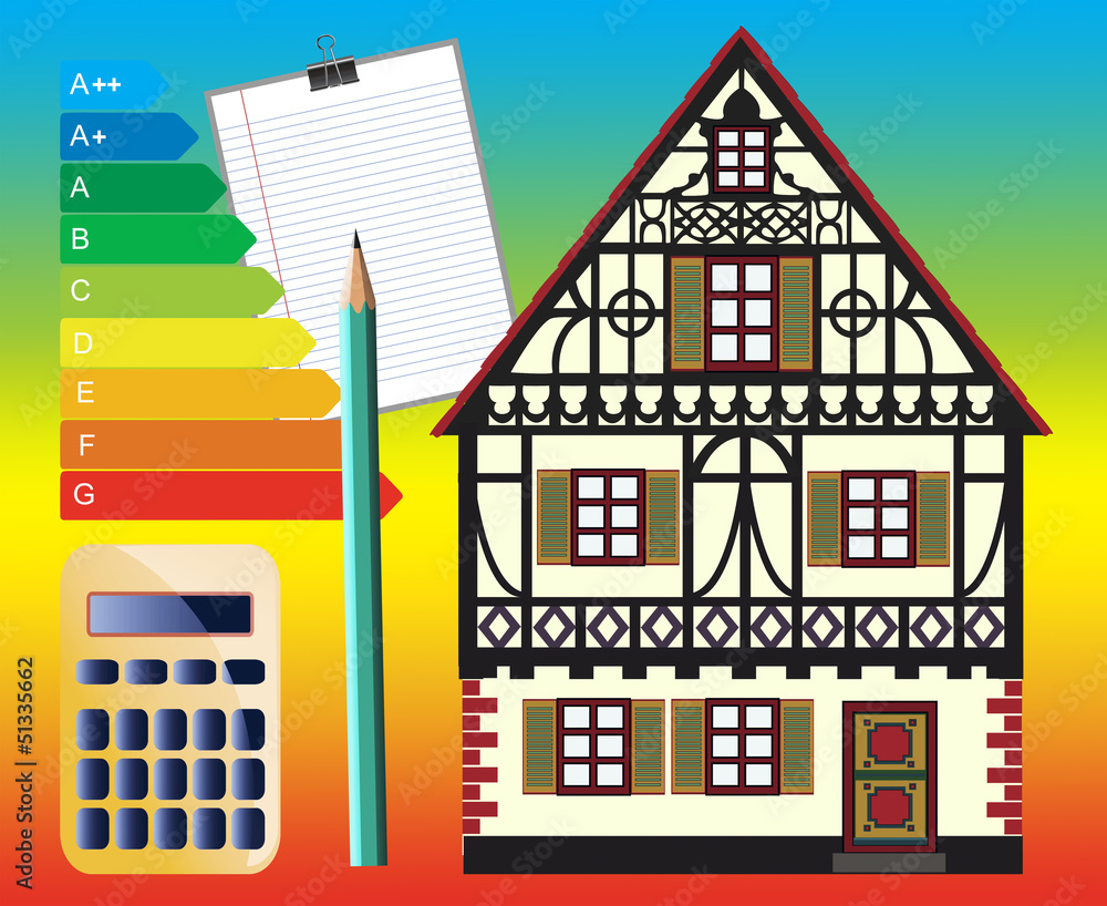 Fototapeta premium Energy saving can save money