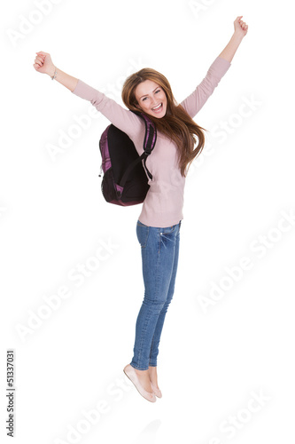 Portrait Of Happy Female Student