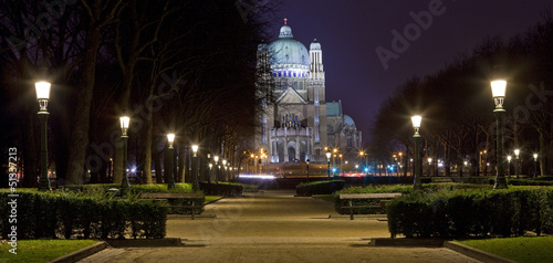 View of the Basilica of the Sacred Heart in Brussels © chrisdorney
