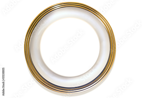 Plate white background