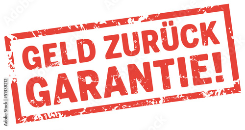 Stempel Geld Zurück Garantie