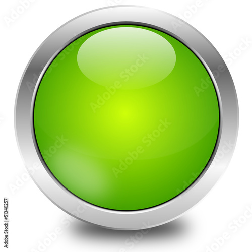 blank green button