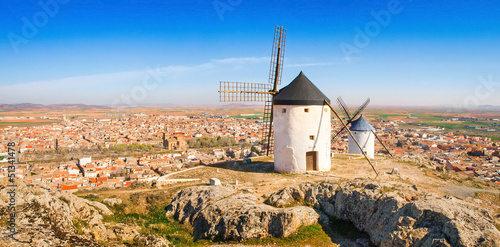 Famous windmills of Consuegra, Castile-La Mancha, Spain photo