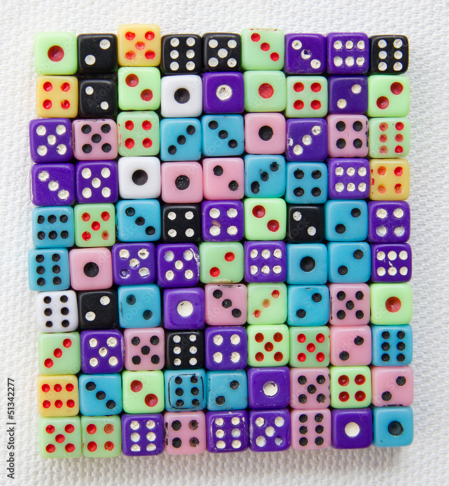 Set of a lot of colored cubes Set of a lot of colored cubes