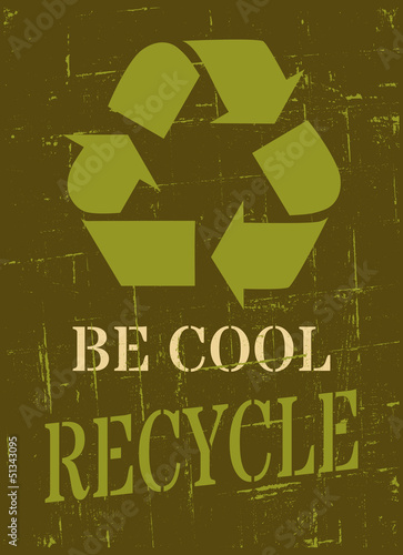 Recycle Symbol Poster