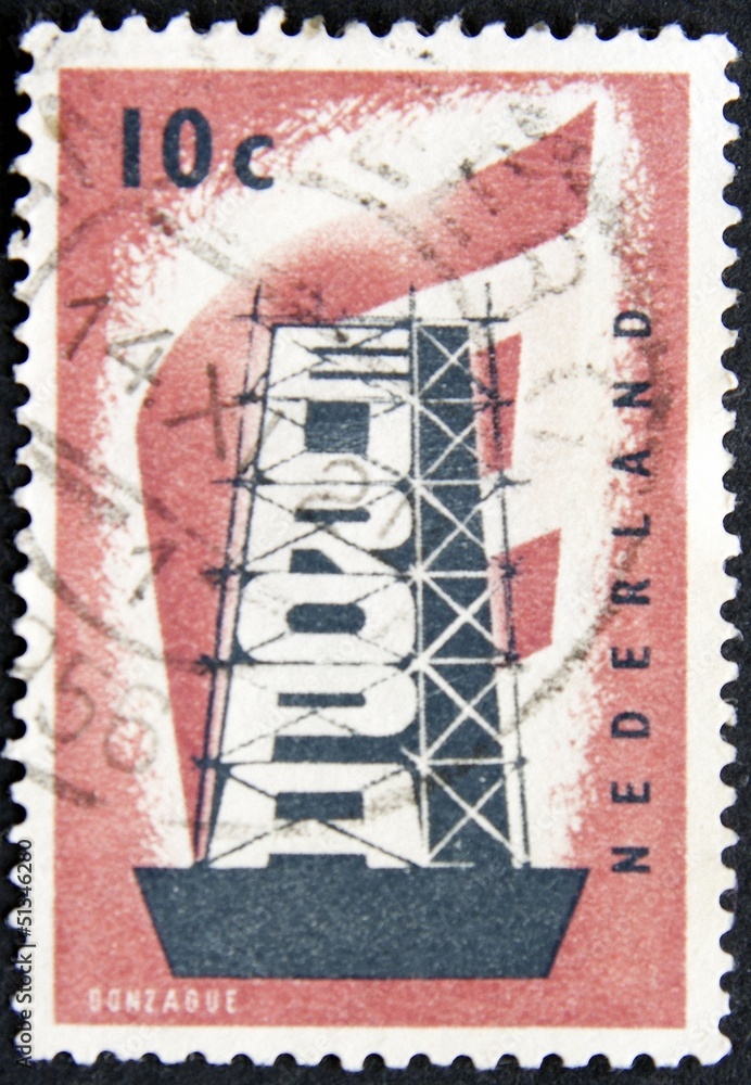 Obraz premium Dutch post stamp
