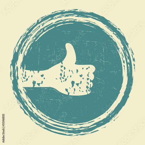 I like grunge stamp