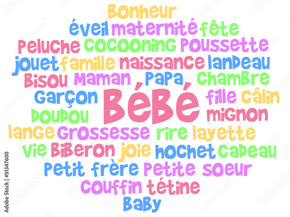 Nuage De Mot Bebe Stock Vector Adobe Stock Nuage De Mot Bebe Stock Vector Adobe Stock