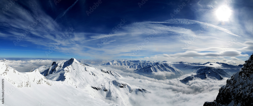 Obraz premium Skitour