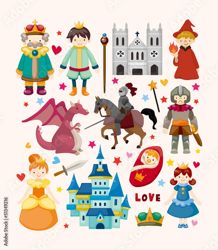 set of fairy tale element icons #51349216