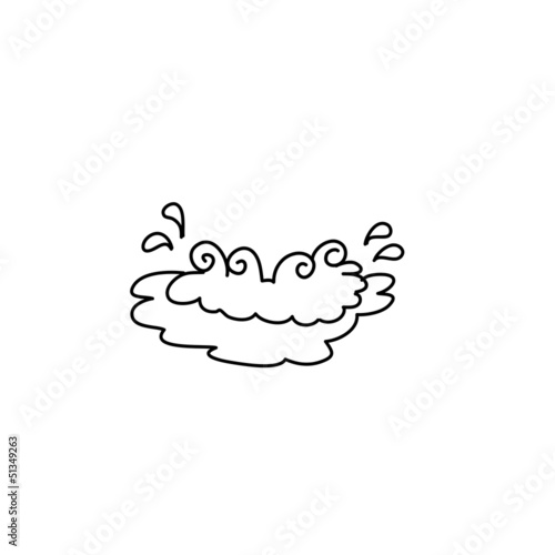 cartoon hand drawing imagination ocean wave