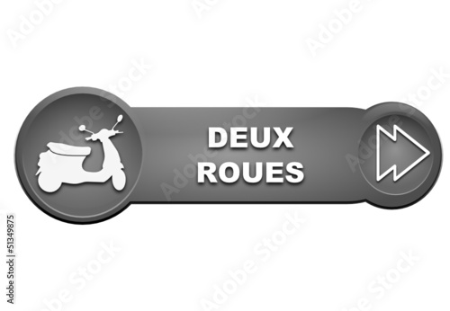deux roues sur bouton gris