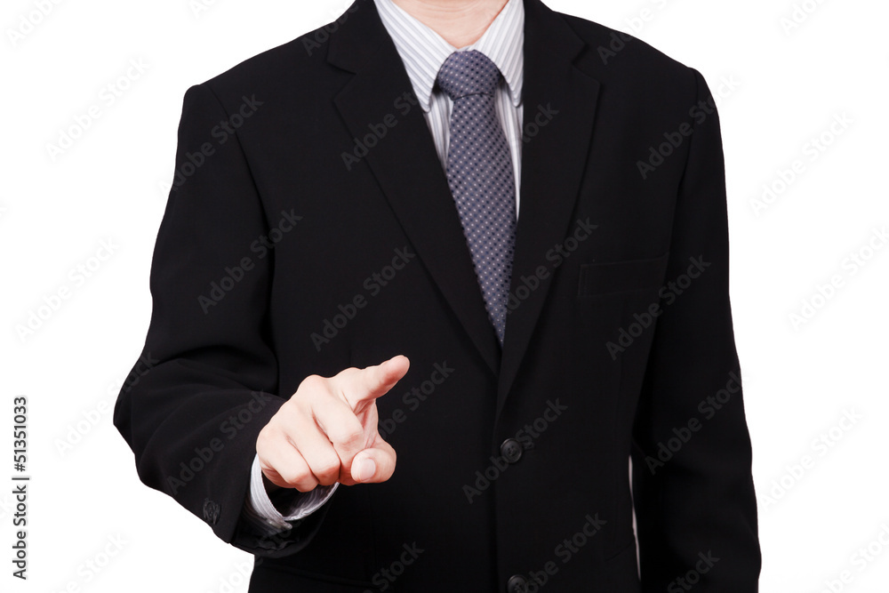 business man portrait isolated on white