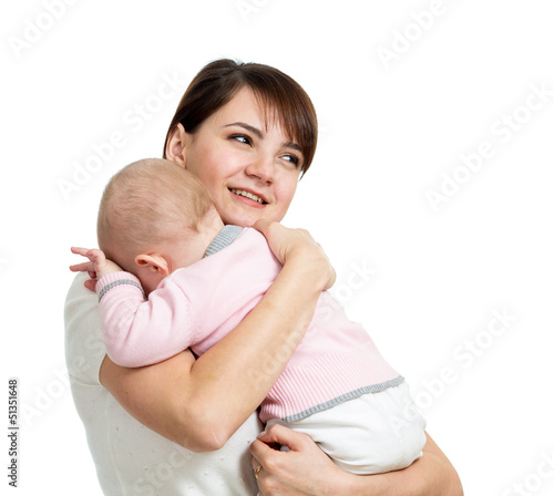 loving mother holding baby ...