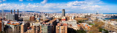Panorama of Barcelona from Montjuic. Catalonia #51355811