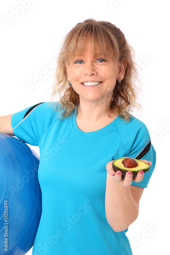 Woman working out photo