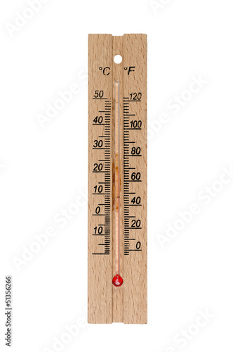 Wooden thermometer