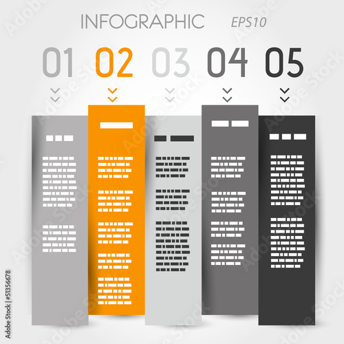 orange and grey zig zag column options