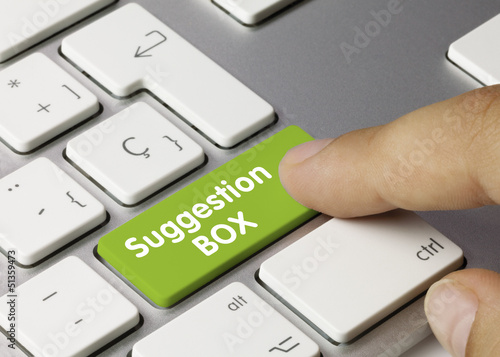 Suggestion BOX keyboard key finger