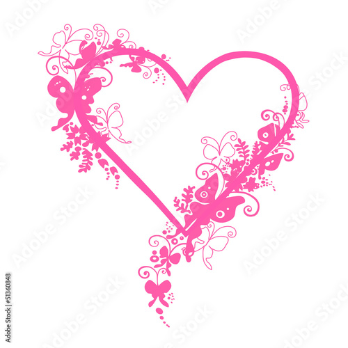 Abstract hearts Vector illustration. Element for design