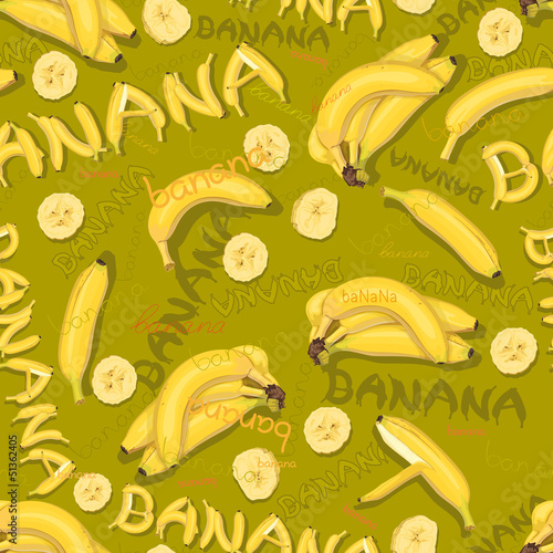 wallpaper of bananas and letters
