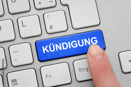 Tastatur mit Kündigung