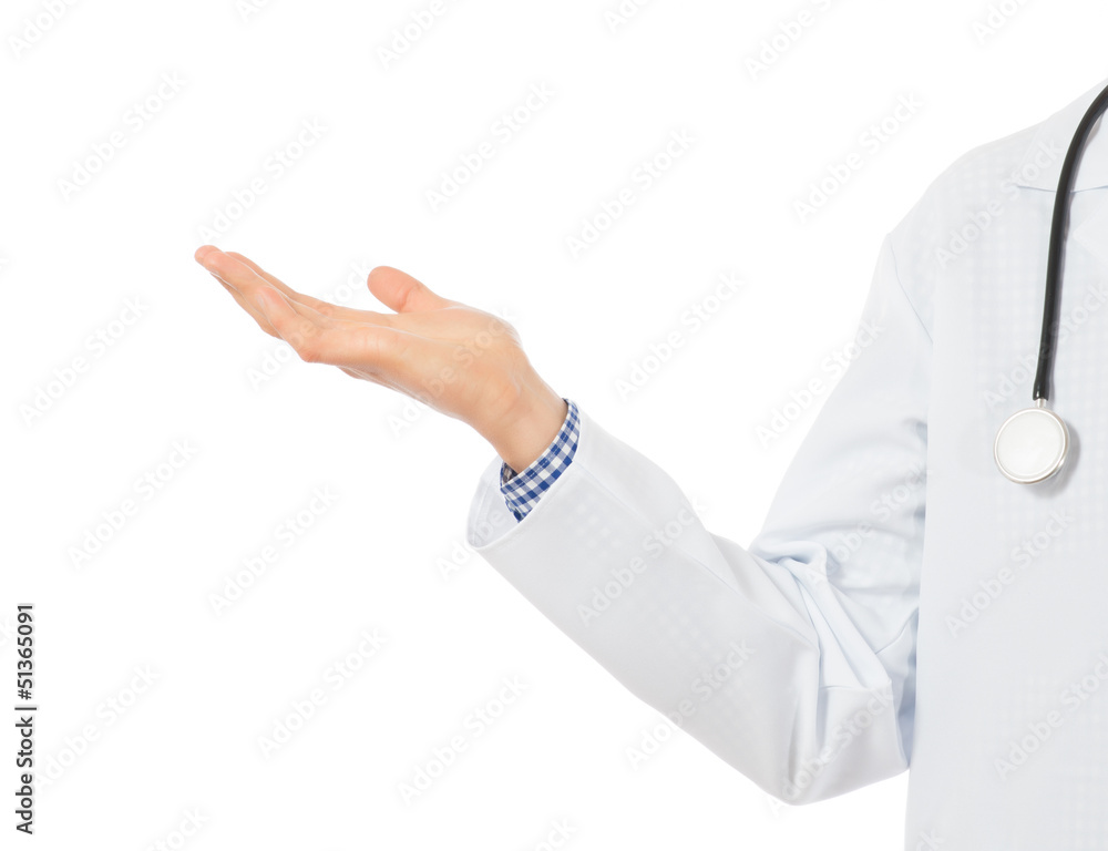  doctor holding something on his palm