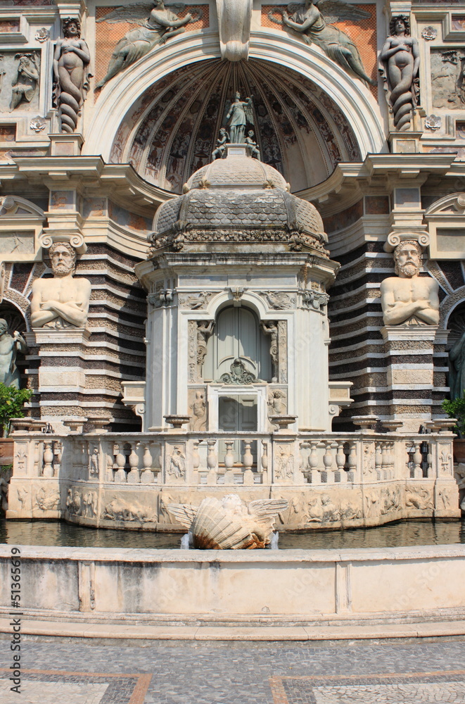 Organ Fountain in Villa Este. Tivoli, Italy