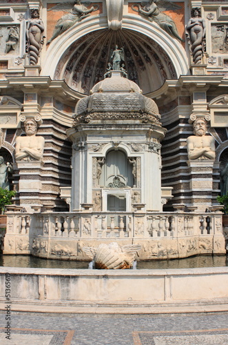 Organ Fountain in Villa Este. Tivoli, Italy
