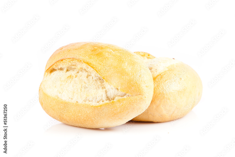 Bread on a white background. delicious buns isolated on white Bread on a white background. delicious buns isolated on white