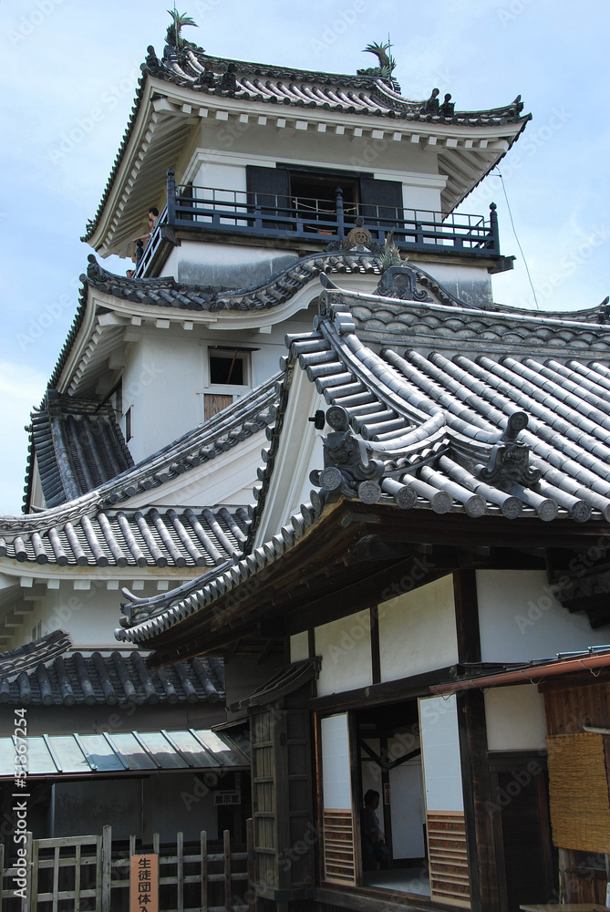 Donjon du château de Kôchi, Shikoku, Japon