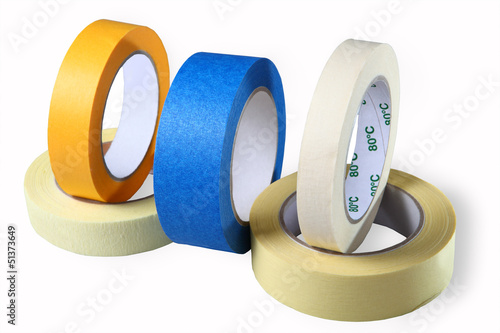 Sticky tapes, Adhesive Tapes, Single Coated, colored tape– paper photo