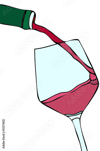 Bicchiere di vino rosso