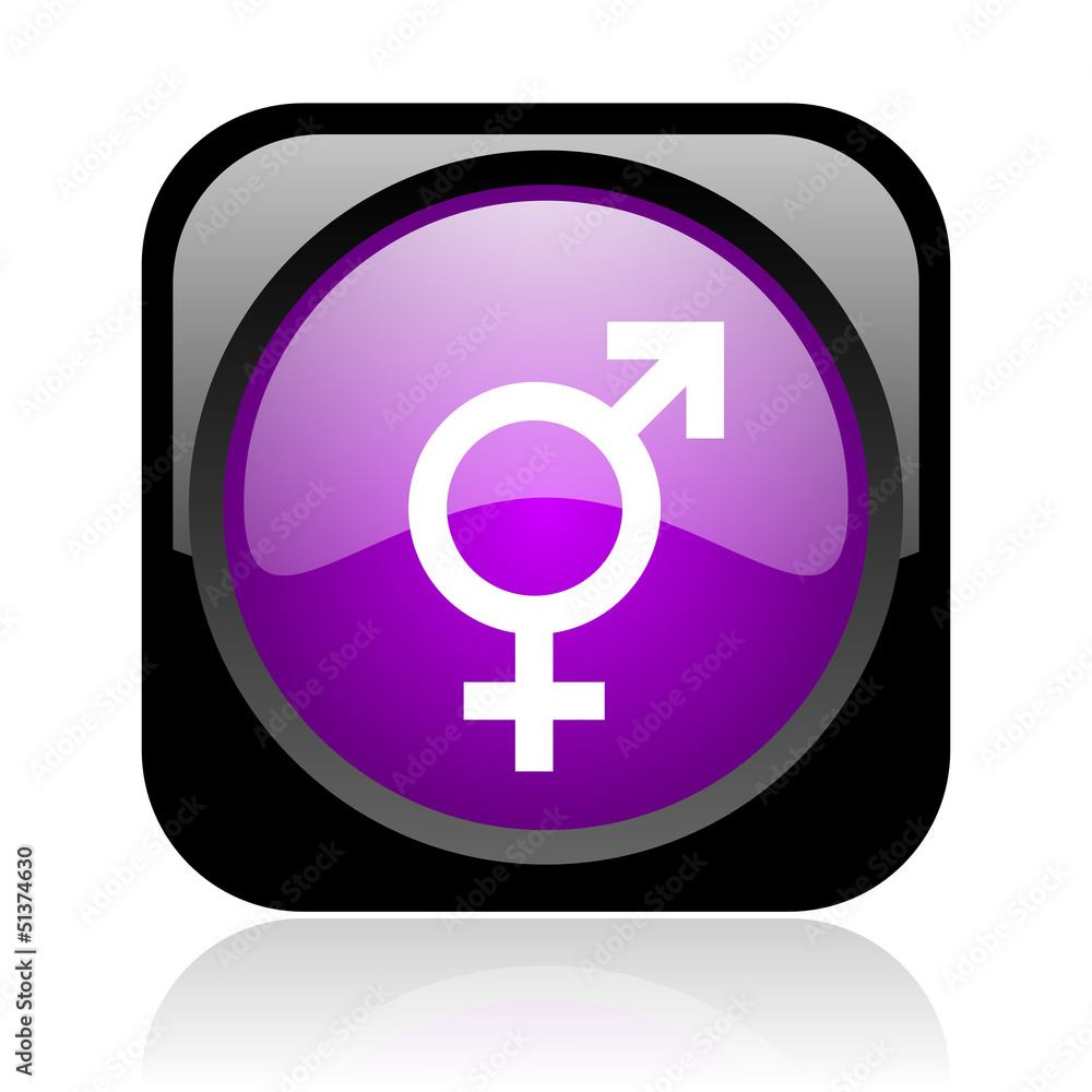 sex black and violet square web glossy icon sex black and violet square web glossy icon