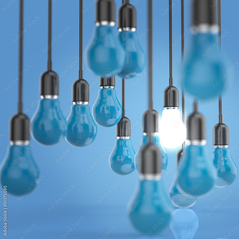 creative idea and leadership concept light bulb creative idea and leadership concept light bulb