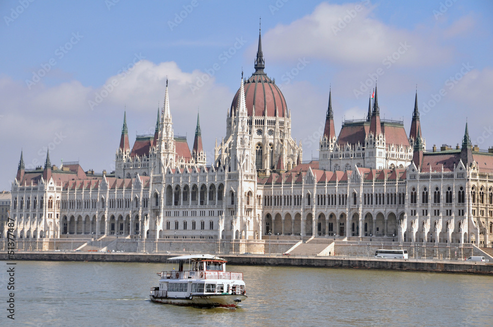 Obraz premium Parlament in Budapest, Ungarn
