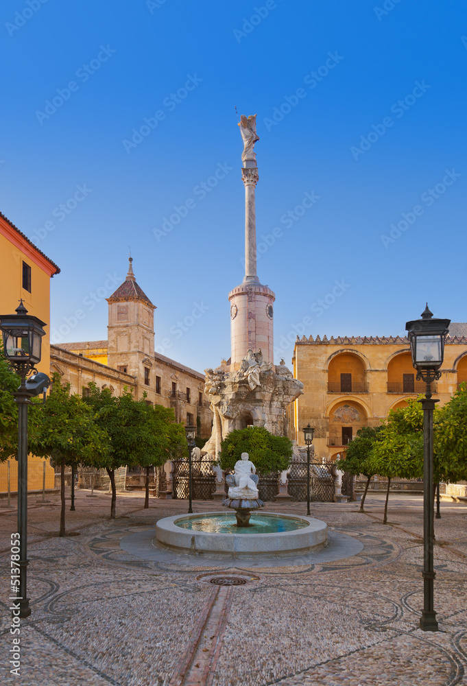 Square of Triumph of San Rafael in Cordoba Spain