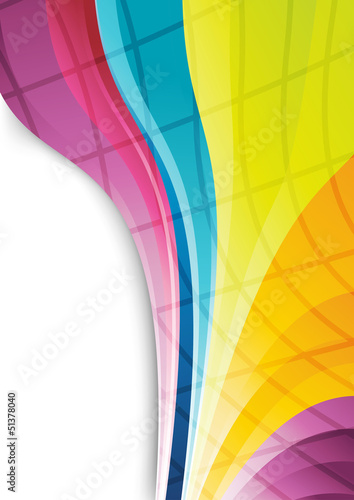Rainbow lines - abstract background