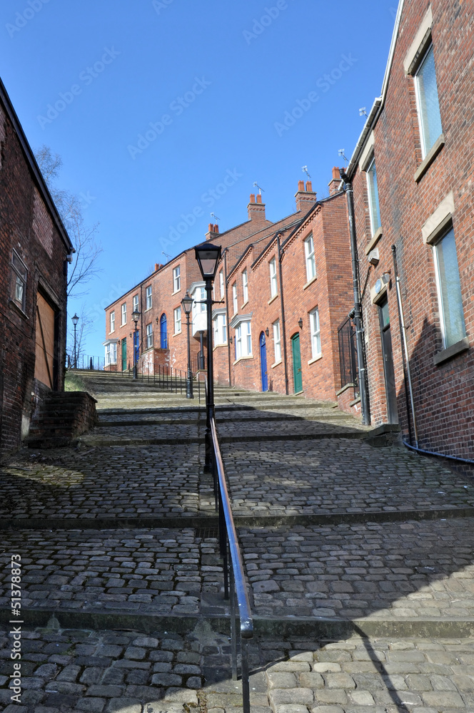 Obraz premium Old Cobbled Street