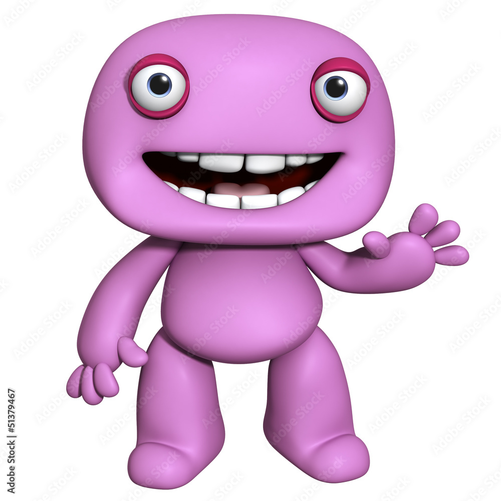 3d cartoon frendly man 3d cartoon frendly man