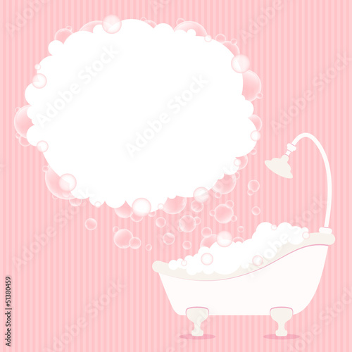 Bathtub, Shower & Soap Bubbles Rosa