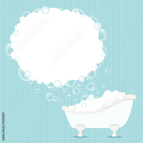 Bathtub & Soap Bubbles