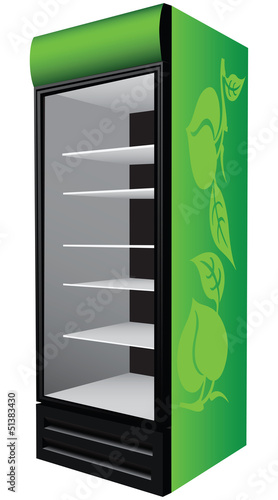 Greenl refrigerator showcase