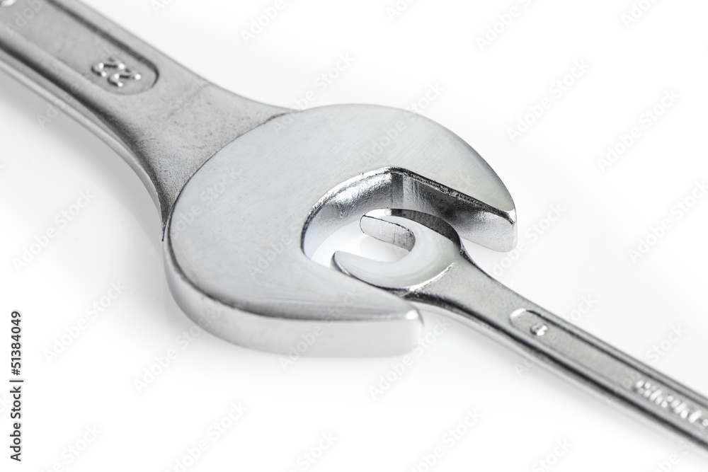 wrench spanners tools isolated on white background wrench spanners tools isolated on white background